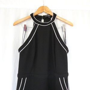 Lulu's Black and White Jumpsuit